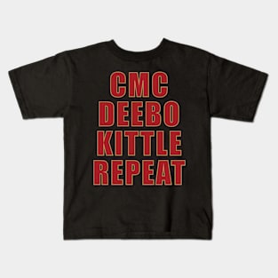 CMC, Deebo, Kittle, Repeat Kids T-Shirt